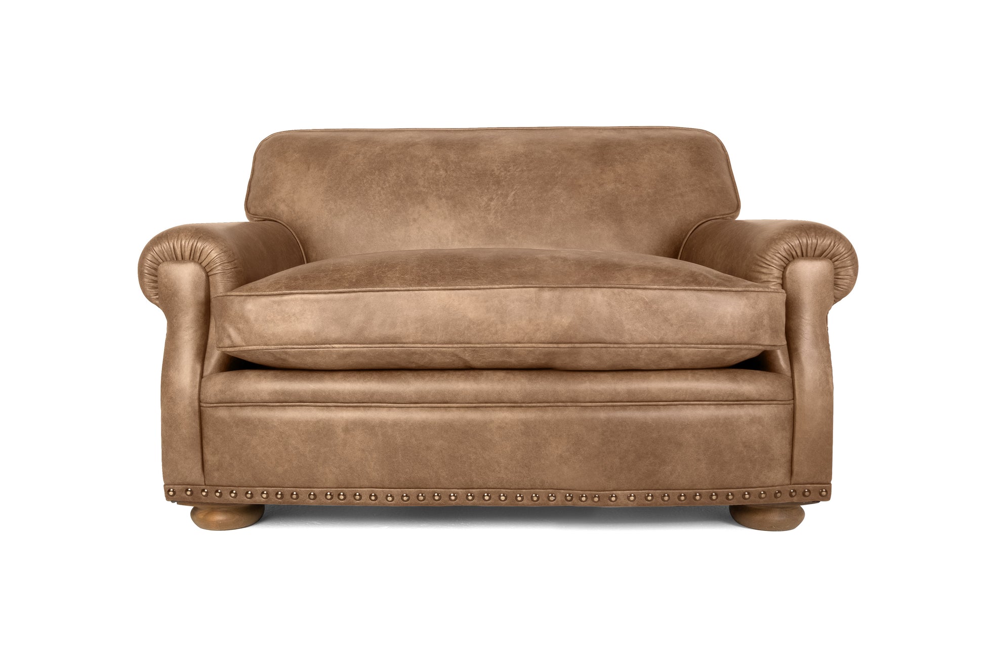 Old Boot Sofas Parisian Love Seat Vintage Leather Tan