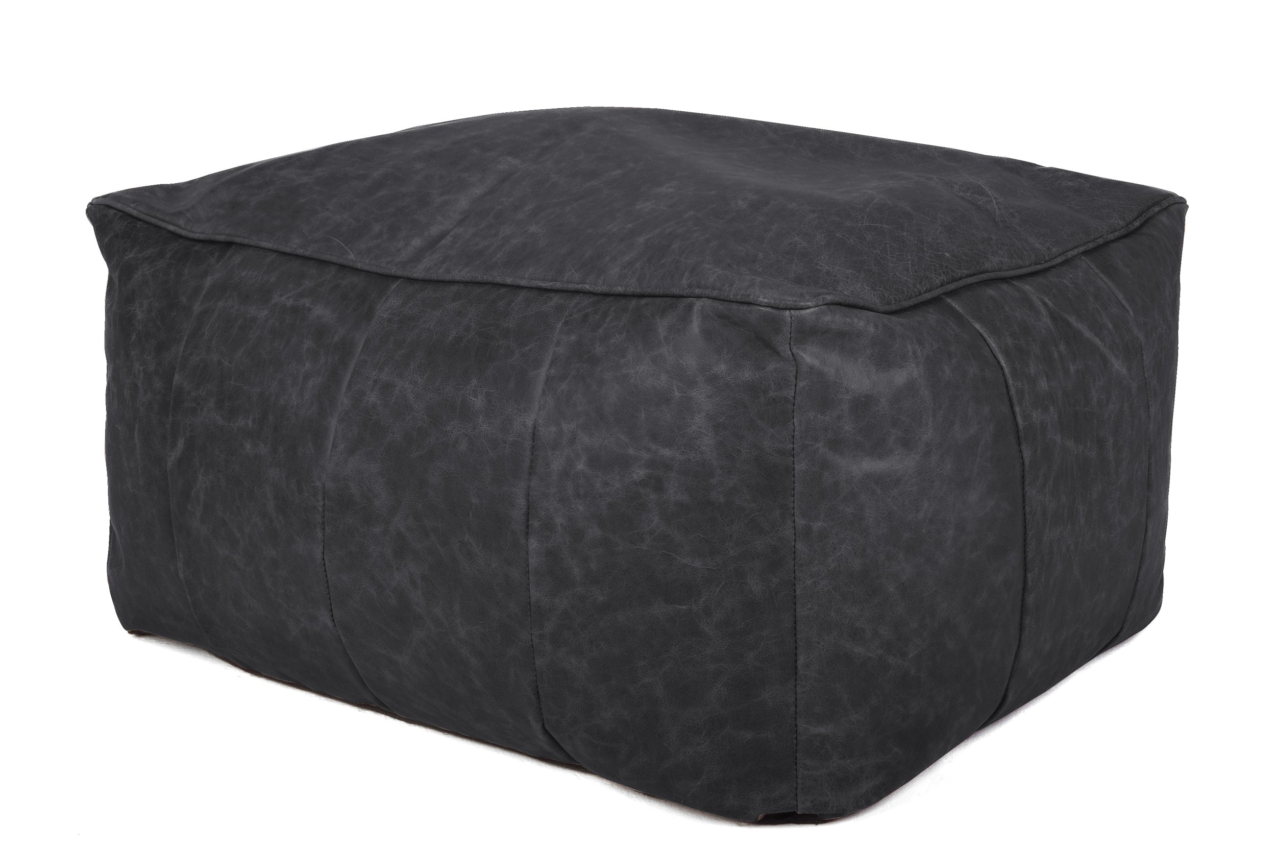 Old Boot Sofas Pod Bean Bag Footstool Hobnail Leather Graphite