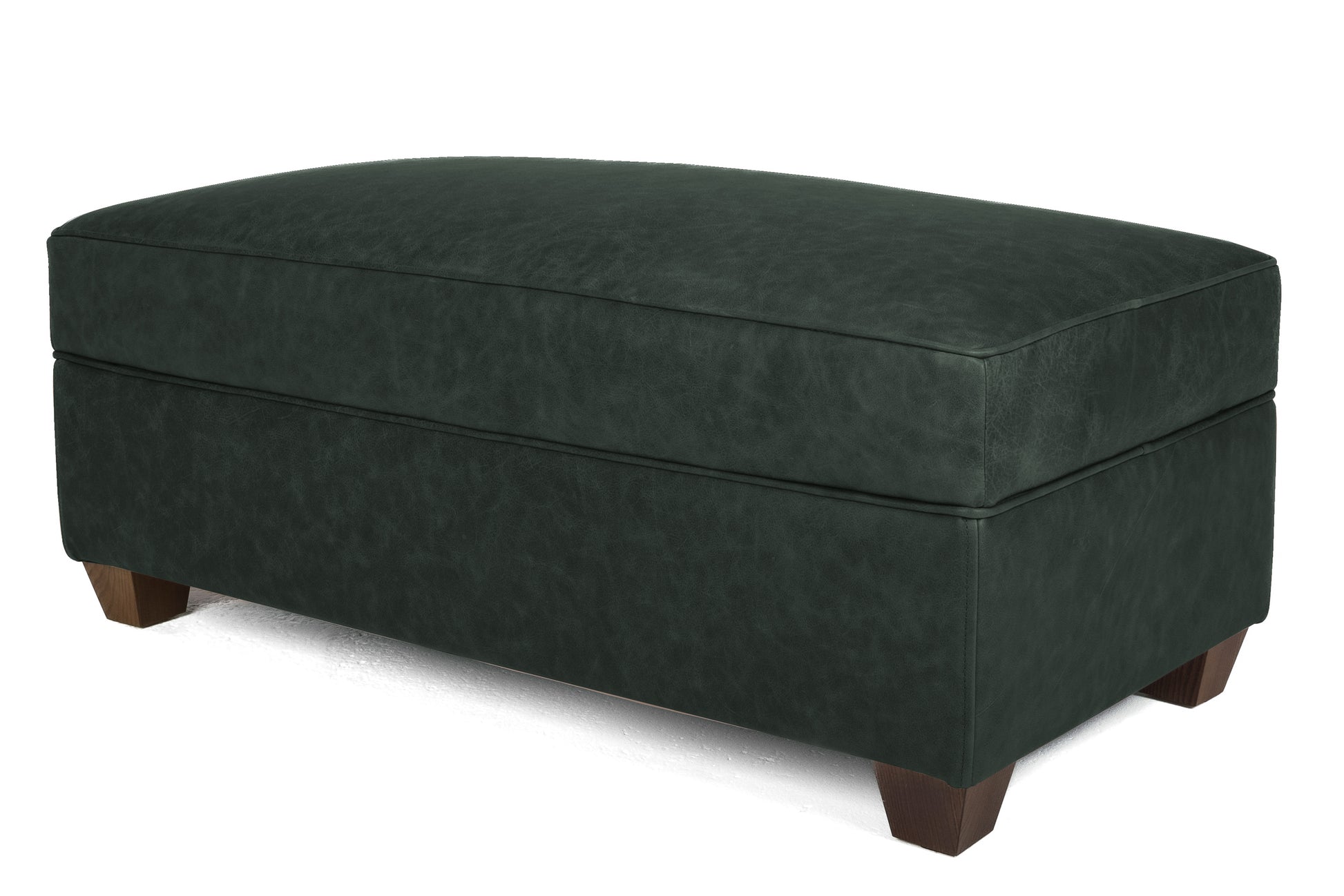Old Boot Sofas Pennyworth Footstool Vintage Leather Black