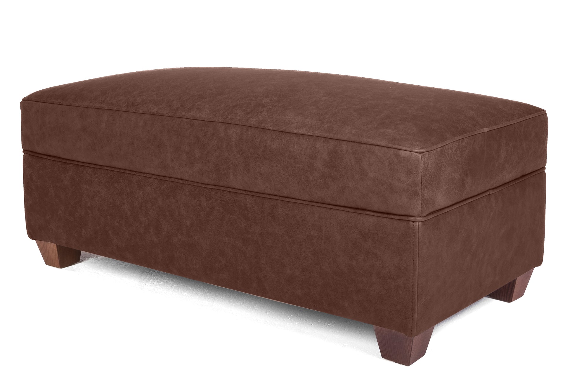 Old Boot Sofas Pennyworth Footstool Vintage Leather Brown