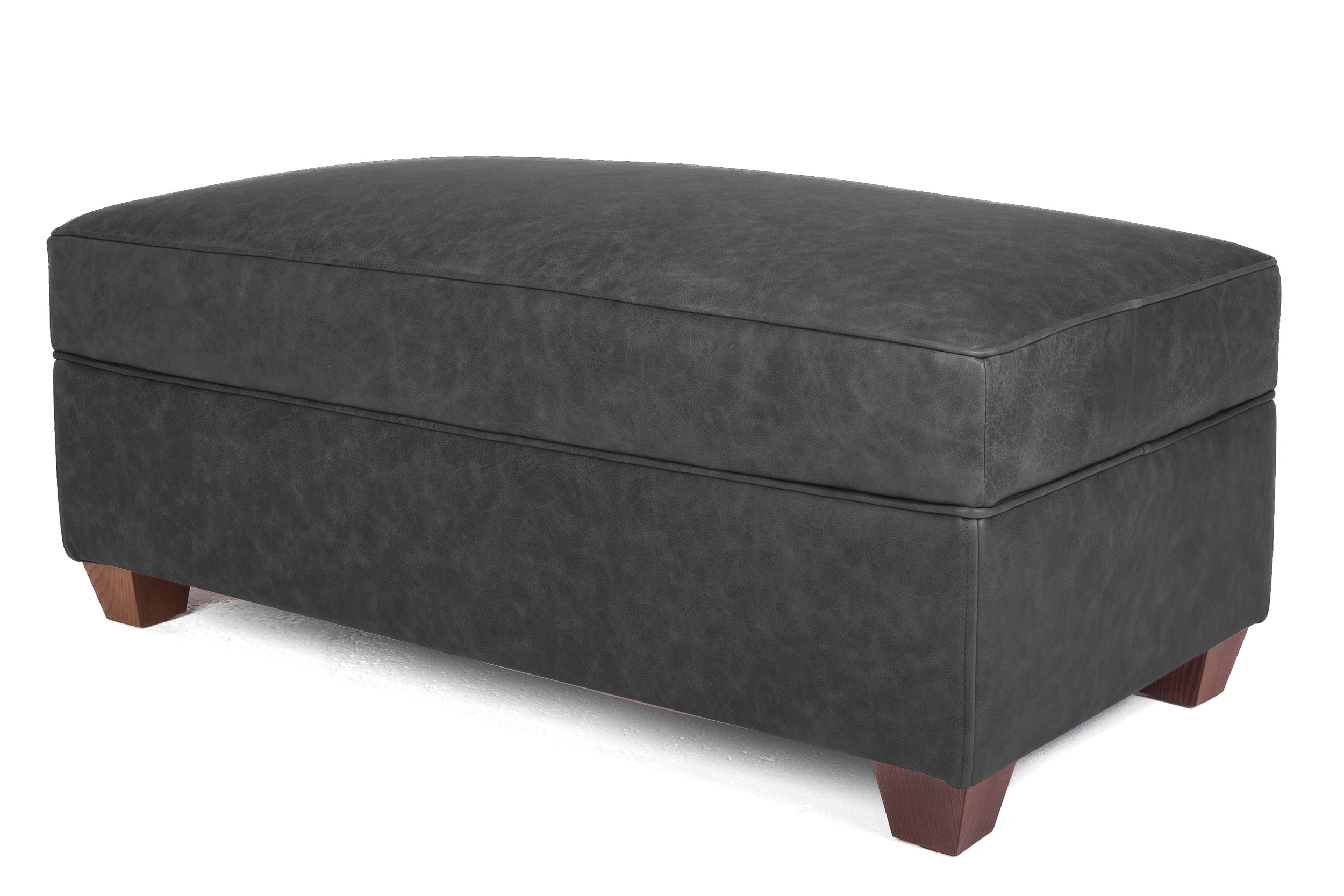 Old Boot Sofas Pennyworth Footstool Vintage Leather Slate