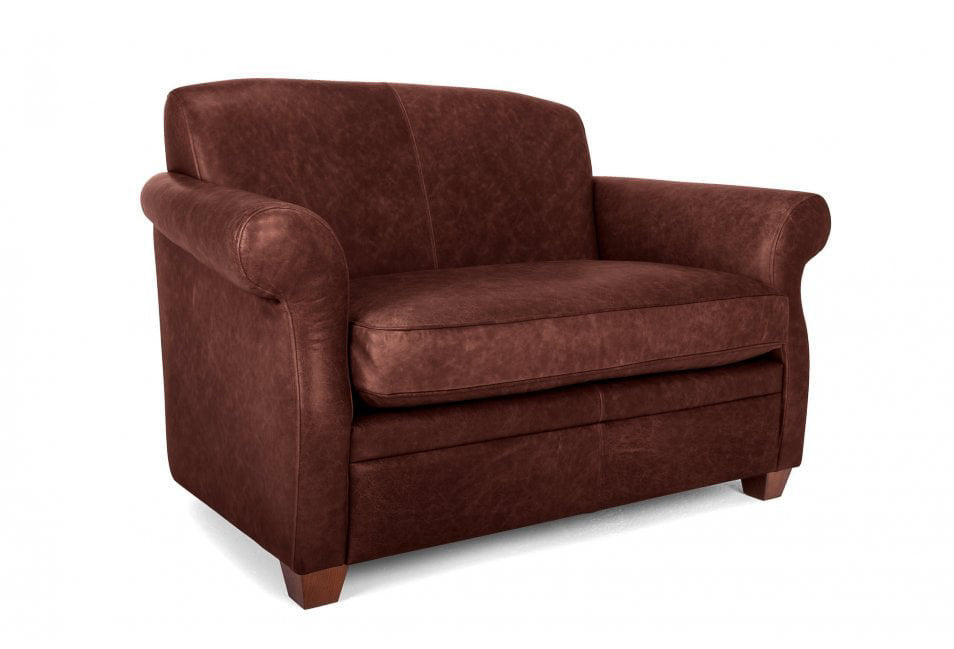 Old Boot Sofas Pennyworth Love Seat Hobnail Leather Conker