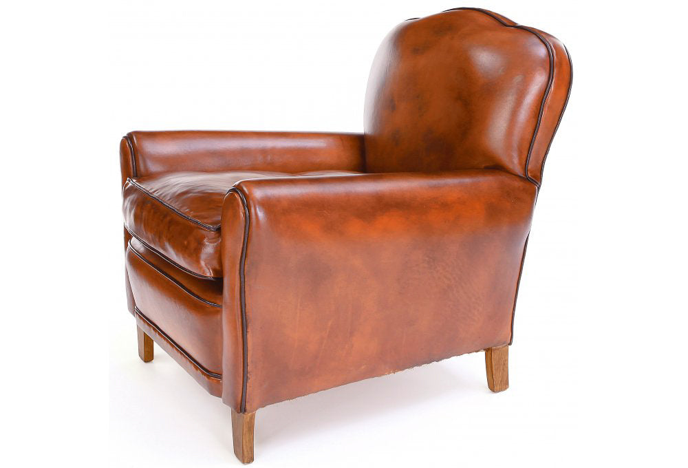 Old Boot Sofas Poppy Armchair in Original Leather Caramel