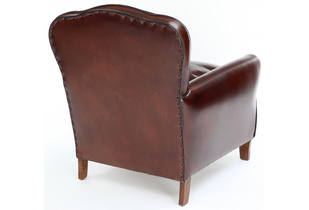 Old Boot Sofas Poppy Armchair in Original Leather Chocolate