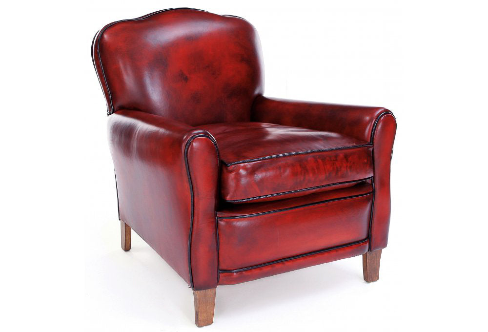 Old Boot Sofas Poppy Armchair Original Leather Red