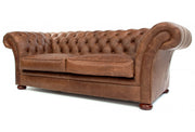 Old Boot Sofas Scholar 3 Seater Sofa in Vintage Leather Tan
