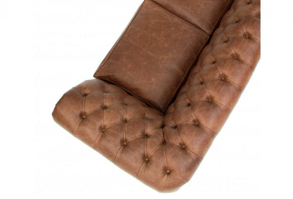 Old Boot Sofas Scholar 3 Seater Sofa in Vintage Leather Tan