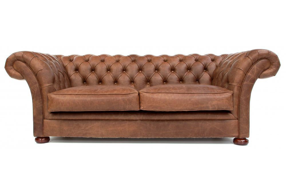 Old Boot Sofas Scholar 3 Seater Sofa in Vintage Leather Tan