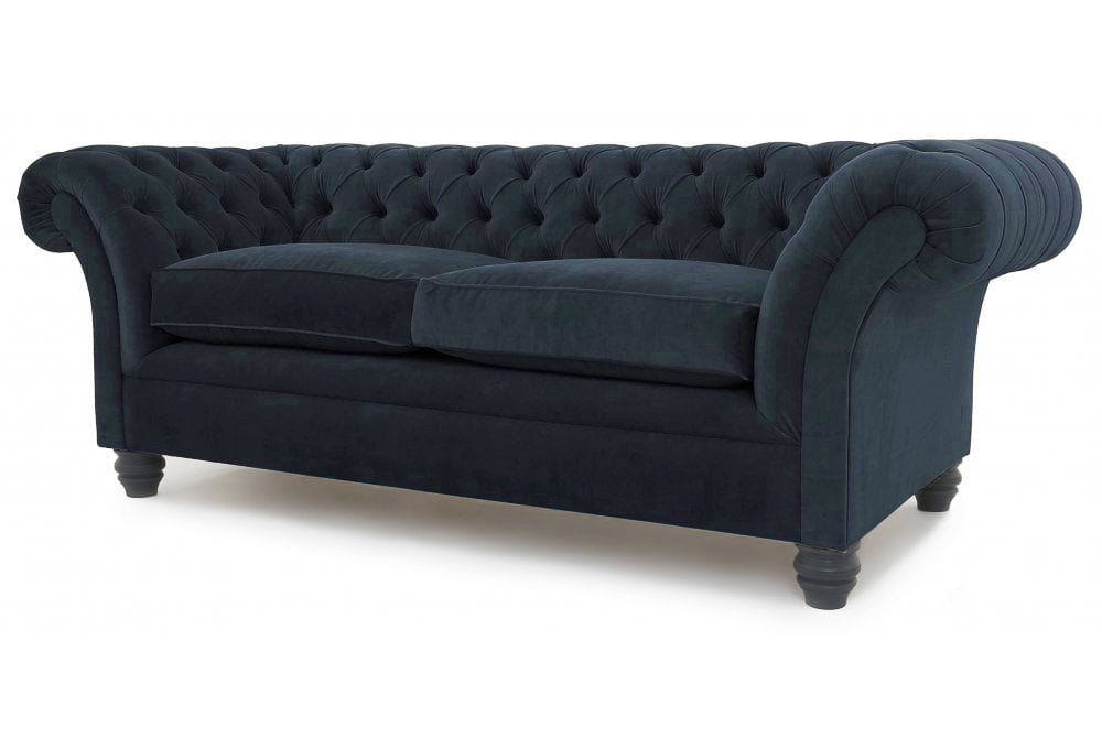 Old Boot Sofas Scholar Sofa Aged Velvet Indigo