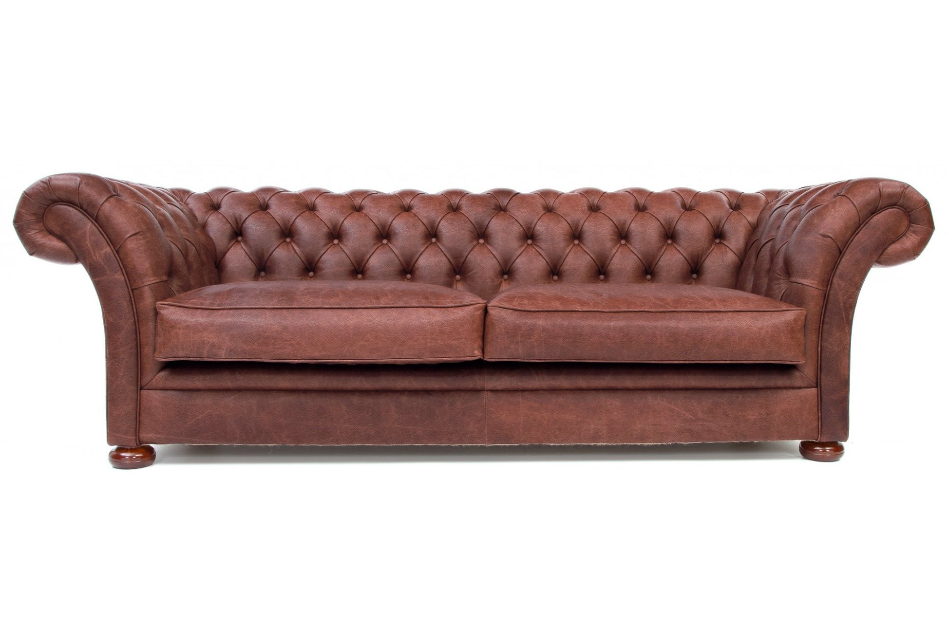 Old Boot Sofas Scholar Sofa Hobnail Leather Conker