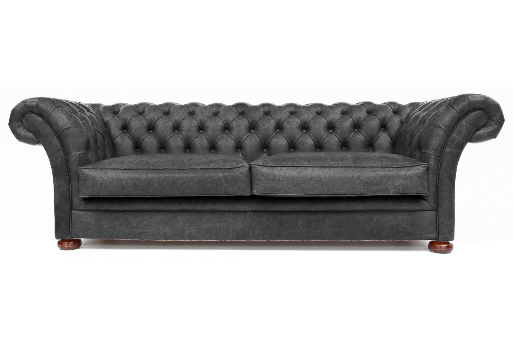 Old Boot Sofas Scholar Sofa Hobnail Leather Graphite