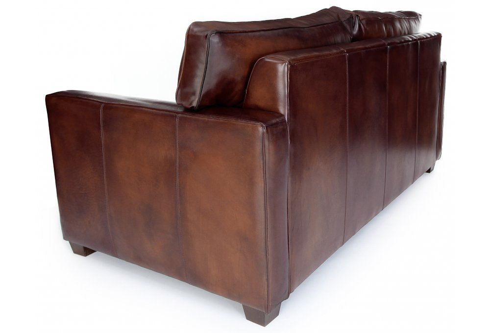 Old Boot Sofas Spitalfield 3 Seater Sofa in Original Leather Chocolate