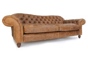 Old Boot Sofas St George 3 Seater Sofa in Rustic Leather Buckskin