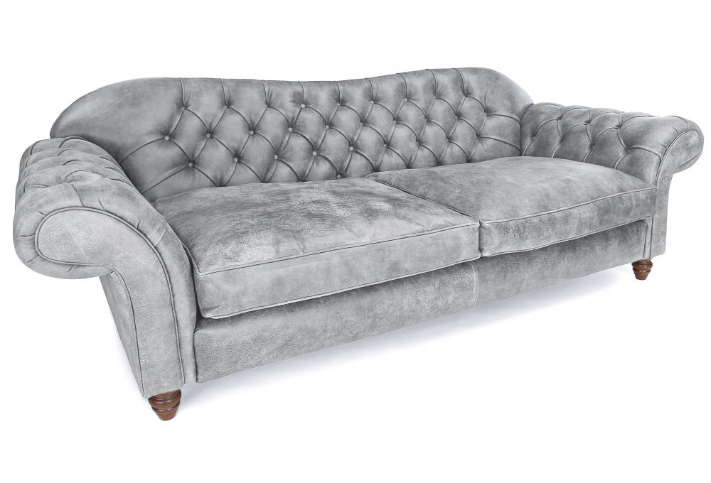 Old Boot Sofas St George Sofa Rustic Leather Pebble