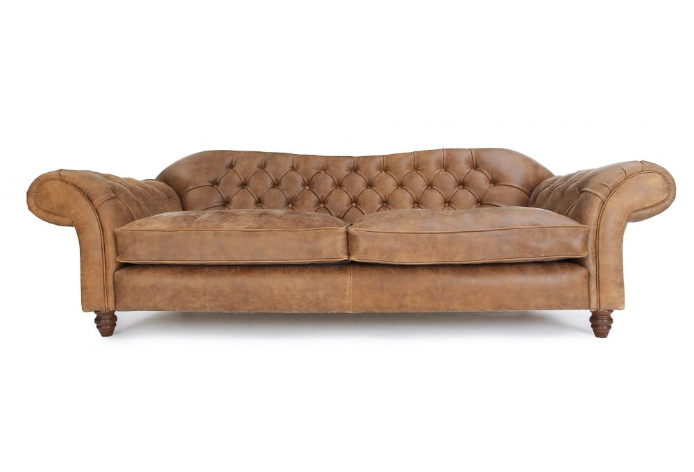 Old Boot Sofas St George Sofa Rustic Leather Buckskin