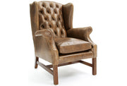 Old Boot Sofas Spectator Armchair in Vintage Leather Tan