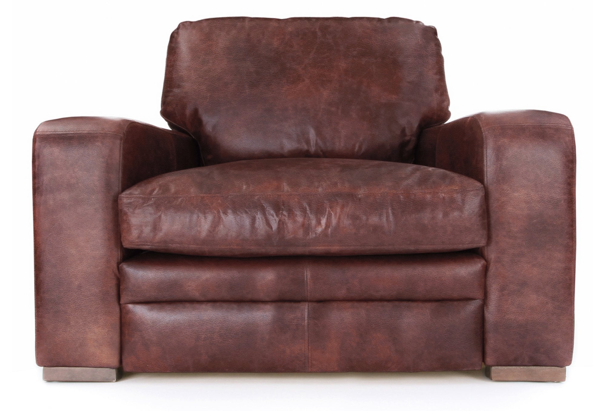 Old Boot Sofas Urbanite Armchair Hobnail Leather Conker