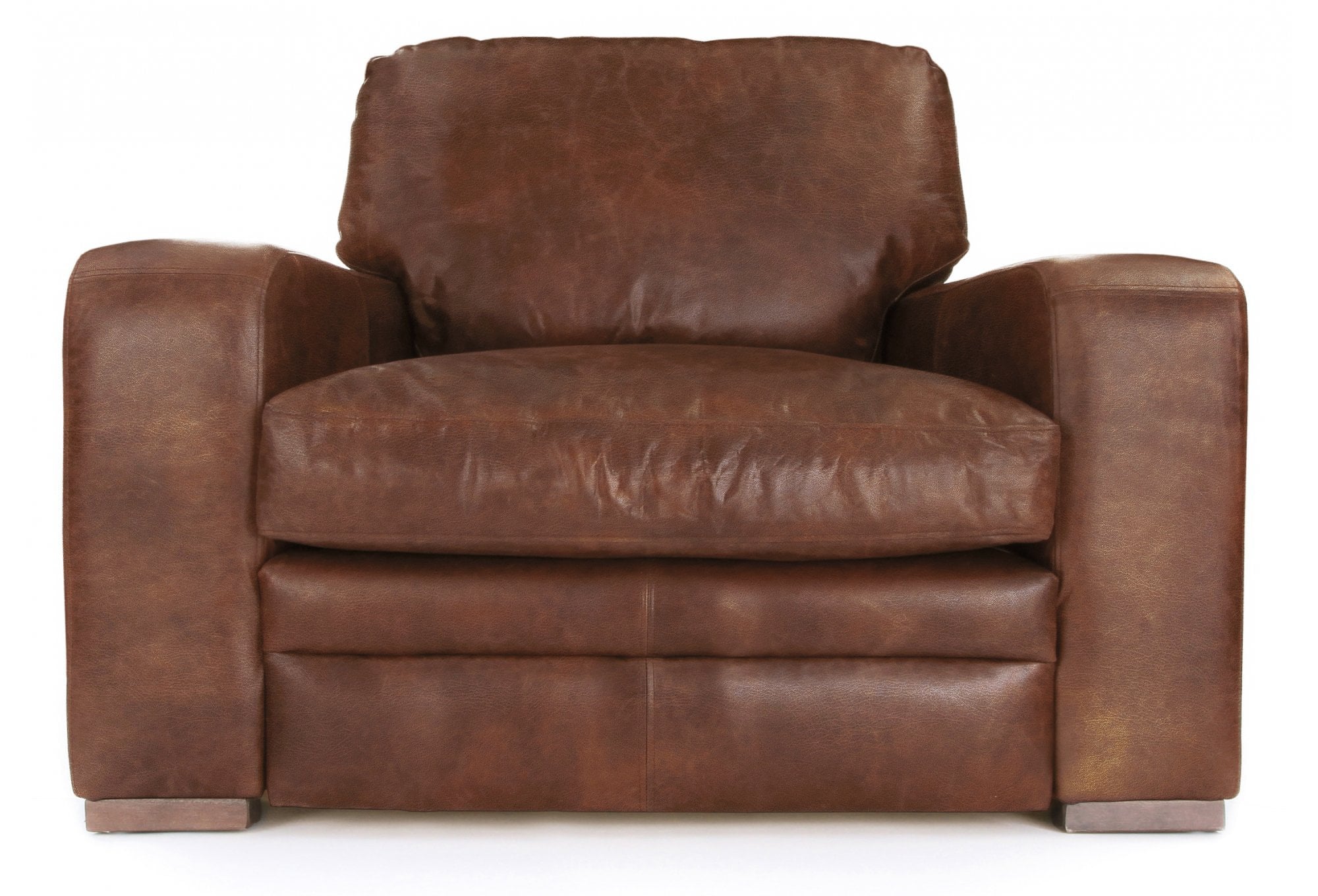 Old Boot Sofas Urbanite Armchair Hobnail Leather Mocca