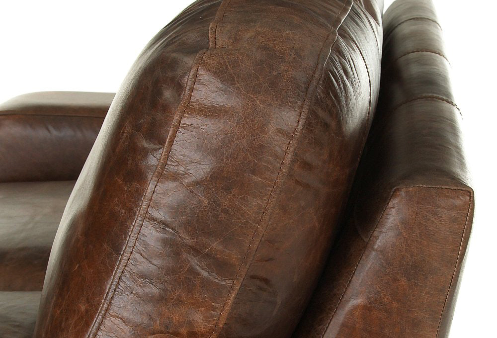 Old Boot Sofas Urbanite Armchair in Vintage Leather Brown
