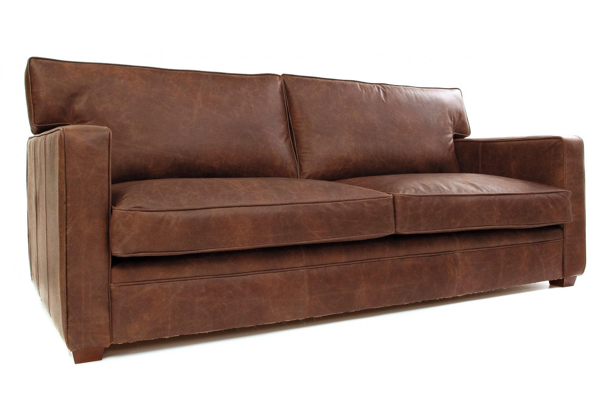 Old Boot Sofas Whitechapel Sofa Hobnail Leather Mocca