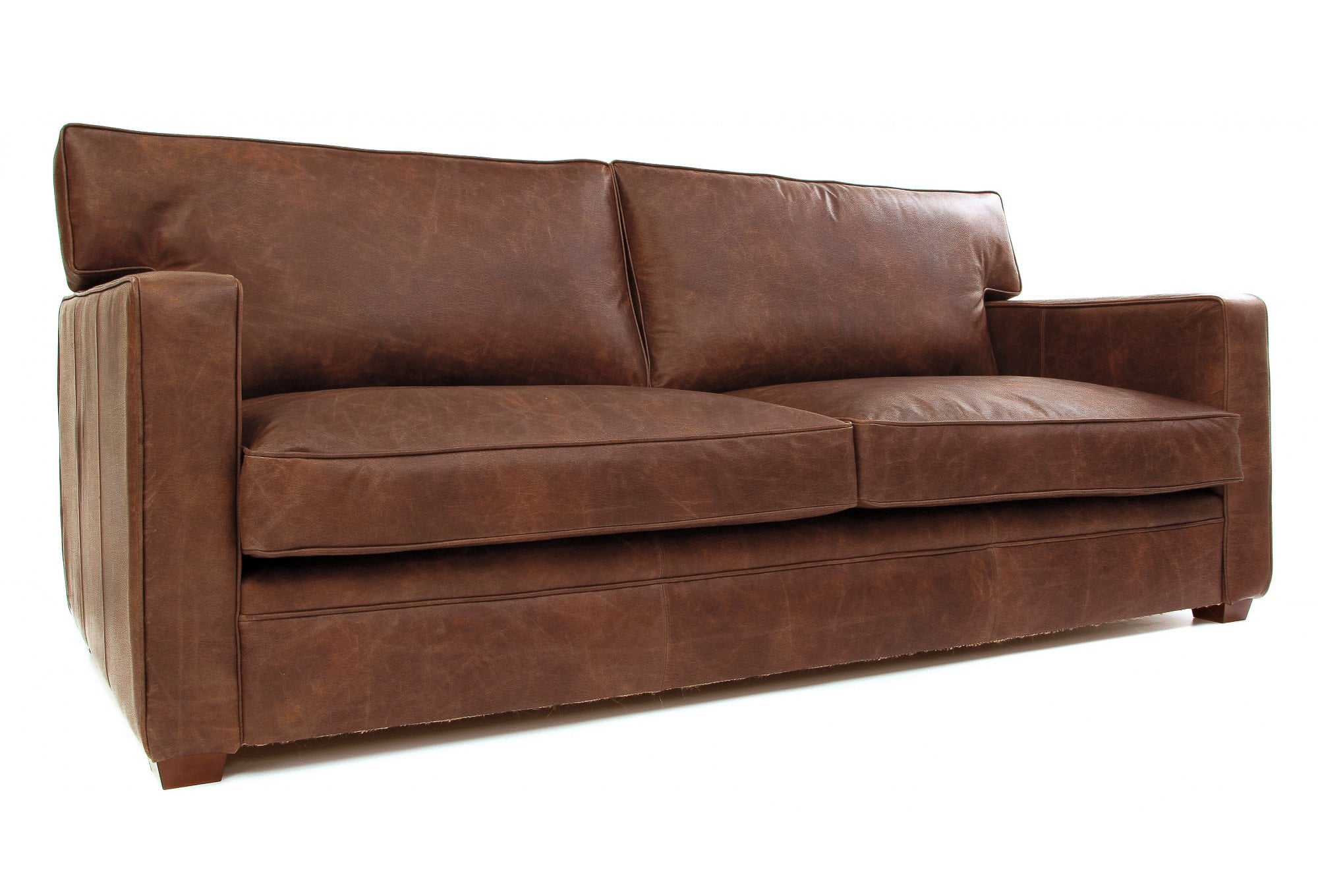 Old Boot Sofas Whitechapel Sofa Hobnail Leather Mocca